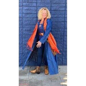 SERRAHNA A SWIRL OF BLUE - MRS. ROBINSON COAT